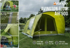 Vango Avington Flow Air 500 Tent (2022) 15 Vango Avington Flow Air 500 Tent (2022) -Outdoorworlddirect Sales Store avington flow air 500 low res