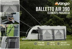 Vango Balletto Air 390 Elements ProShield Caravan Awning (2023) 14 Vango Balletto Air 390 Elements ProShield Caravan Awning (2023) -Outdoorworlddirect Sales Store balletto air 390 eps