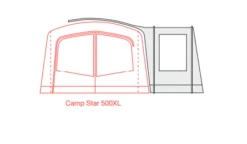 Outdoor Revolution Camp Star Side Porch (500xl, 600, 700) (2022) -Outdoorworlddirect Sales Store campstar side porch floorplan 3 1