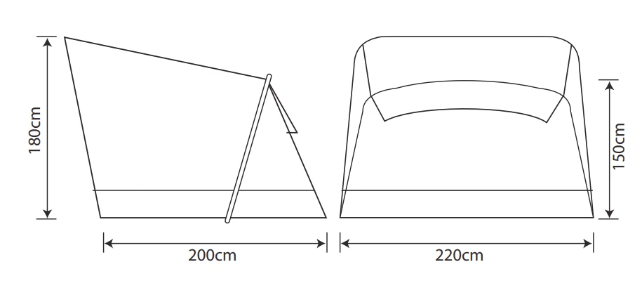 Outdoor Revolution Cayman Annexe 4 Outdoor Revolution Cayman Annexe - Image 2