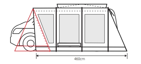 Outdoor Revolution Cayman Curl XLE F/G Low Awning (180-210cm) 7 Outdoor Revolution Cayman Curl XLE F/G Low Awning (180-210cm) - Image 5