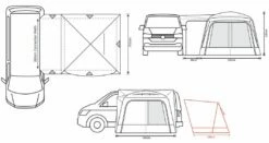 Outdoor Revolution Cayman F/G Low Awning (180-220cm) -Outdoorworlddirect Sales Store cayman fg fp