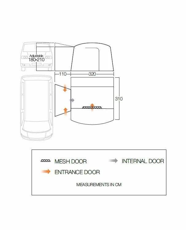 Vango Cove II Low Poled Drive Away Awning 4 Vango Cove II Low Poled Drive Away Awning - Image 2