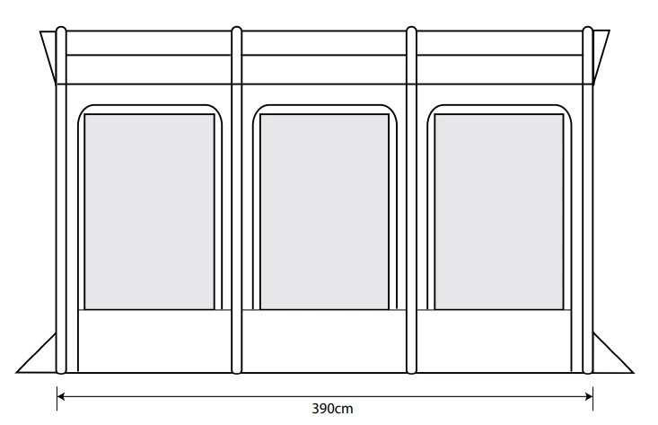 Outdoor Revolution Eden Air 390 Caravan Awning (2022) 6 Outdoor Revolution Eden Air 390 Caravan Awning (2022) - Image 4
