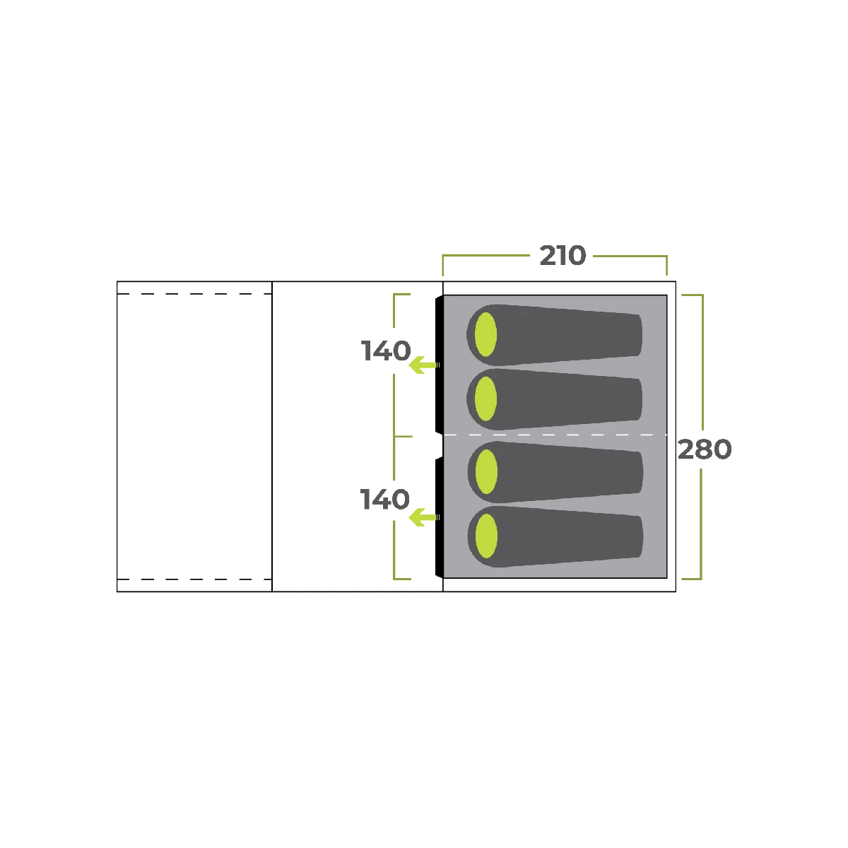 Zempire Evo TM V2 Air Tent (2023) 8 Zempire Evo TM V2 Air Tent (2023) - Image 6