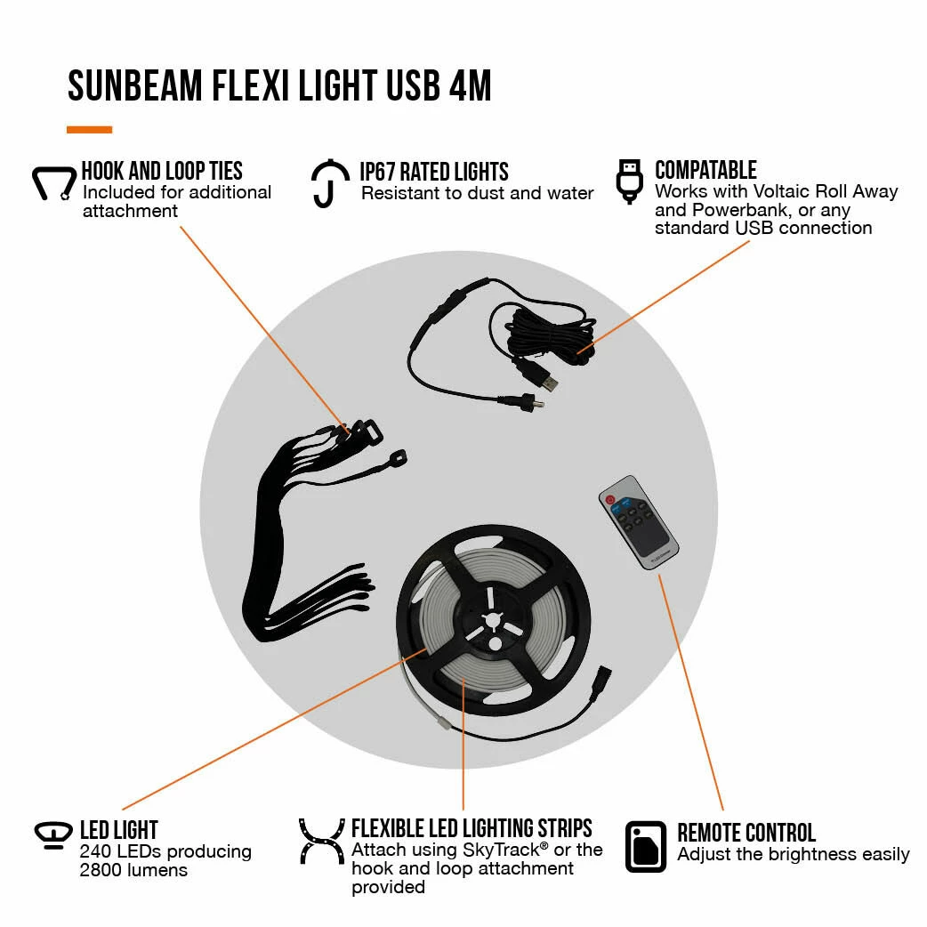 Vango Sunbeam Flexi Light 4m (USB) 4 Vango Sunbeam Flexi Light 4m (USB) - Image 2