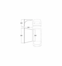 Vango AirBeam Sky Canopy 2.5m -Outdoorworlddirect Sales Store floorplan 25 2