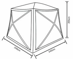 Outdoor Revolution Screenhouse 5 -Outdoorworlddirect Sales Store floorplan 1