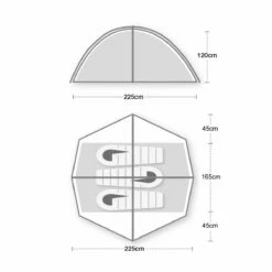 Wild Country Helm Compact 3 Tent (2023) -Outdoorworlddirect Sales Store helm compact 3 floorplan 1500px 72dpi
