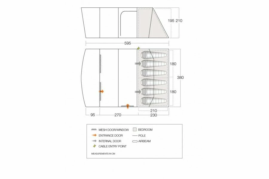 Vango Aether Air 600XL Tent (2022) 4 Vango Aether Air 600XL Tent (2022) - Image 2