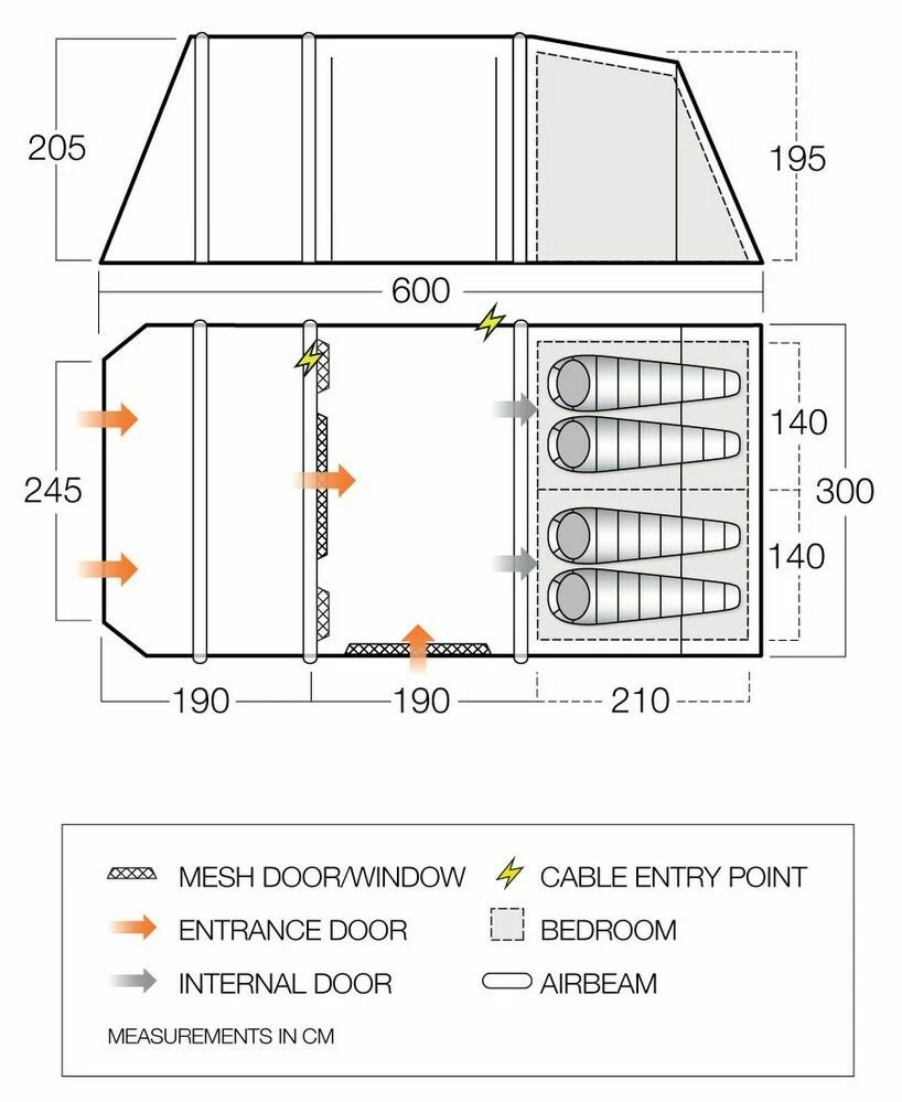 Vango Joro Air 450 Eco Dura Tent Package (2023) 5 Vango Joro Air 450 Eco Dura Tent Package (2023) - Image 3
