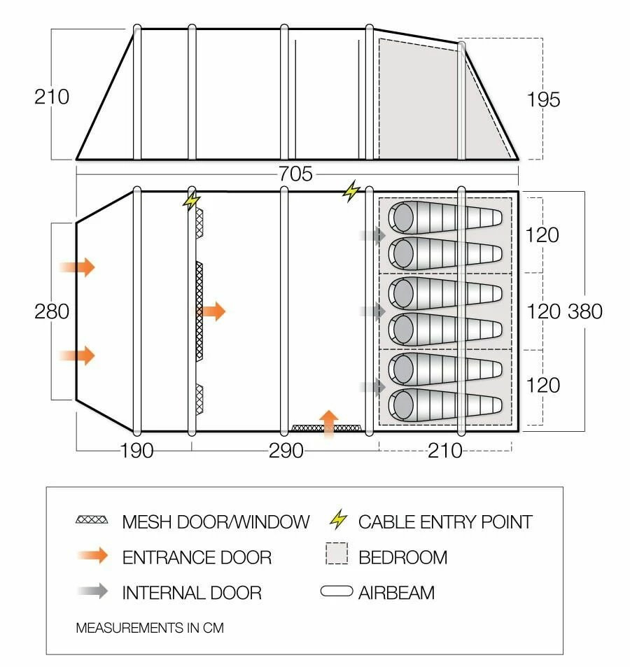 Vango Joro Air 600xl Dura Tent (2023) 7 Vango Joro Air 600xl Dura Tent (2023) - Image 5