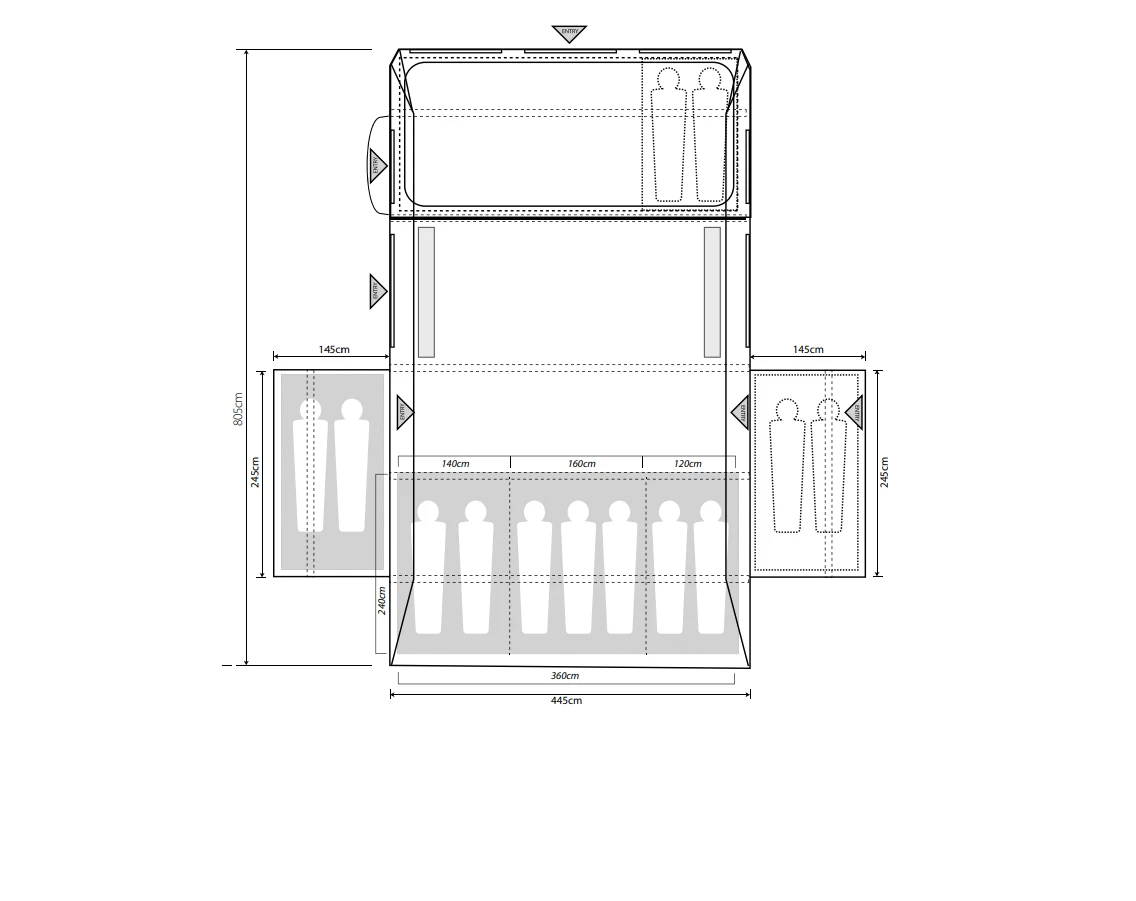 Outdoor Revolution Kalahari PC 9.0DSE Tent (2022) 4 Outdoor Revolution Kalahari PC 9.0DSE Tent (2022) - Image 2