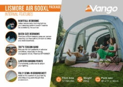 Vango Lismore Air 600XL Tent Package (2023) -Outdoorworlddirect Sales Store lismore air 600xl package2 1