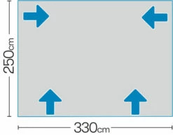 Westfield Mars 330 Motorhome Fixed Air Awning (245 - 260cm) -Outdoorworlddirect Sales Store mars 7 midsize