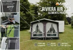 Vango Riviera Air 390 Elements ProShield Caravan Awning (2023) -Outdoorworlddirect Sales Store riviera air 330 eps 1