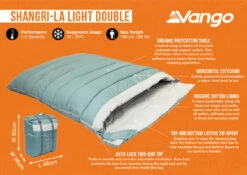 Vango Shangri-La Light Double Sleeping Bag (2023) 9 Vango Shangri-La Light Double Sleeping Bag (2023) -Outdoorworlddirect Sales Store shangri la light double infographic 1