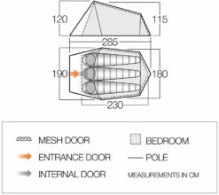 Vango Soul 300 Tent -Outdoorworlddirect Sales Store soul300 1