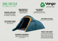 Vango Soul 200 CLR Tent -Outdoorworlddirect Sales Store soul 200 clr infographic lr