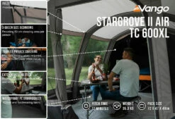 Vango Stargrove II TC 600XL Air Tent (2022) -Outdoorworlddirect Sales Store stargrove ii air tc 600xl low res