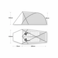 Wild Country Trisar 2 Tent (2022) -Outdoorworlddirect Sales Store trisar 2 ss20 floorplan 1500px 72dpi