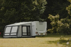 Vango Balletto Air 390 Elements Shield Caravan Awning (2023) -Outdoorworlddirect Sales Store van 22 lifestyle balletto shield 390 hi 45 medium