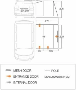 Vango Faros II Low Poled Awning (180 - 210cm) -Outdoorworlddirect Sales Store vango 2019 awnings floorplan faros low
