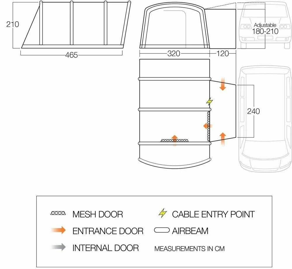 Vango Galli III RSV Low Awning 5 Vango Galli III RSV Low Awning - Image 3