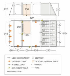 Vango Anantara IV TC 650xl Air Tent (2023) 20 Vango Anantara IV TC 650xl Air Tent (2023) -Outdoorworlddirect Sales Store vango 2021 airbeam si pro floorplan anantara iii air tc 650xl 1