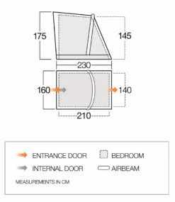 Vango Riviera Tall Annex (All Season) -Outdoorworlddirect Sales Store vango 2021 awnings floorplan riviera annex low res