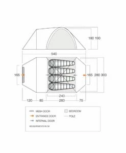 Vango Mokala 450 Tent (2022) -Outdoorworlddirect Sales Store vango 2021 tents floorplan mokala 450
