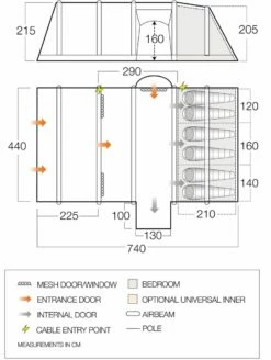 Vango Rome II Air 650XL Tent Package (2023) 21 Vango Rome II Air 650XL Tent Package (2023) -Outdoorworlddirect Sales Store vango 2021 tents floorplan rome air 650xl hi