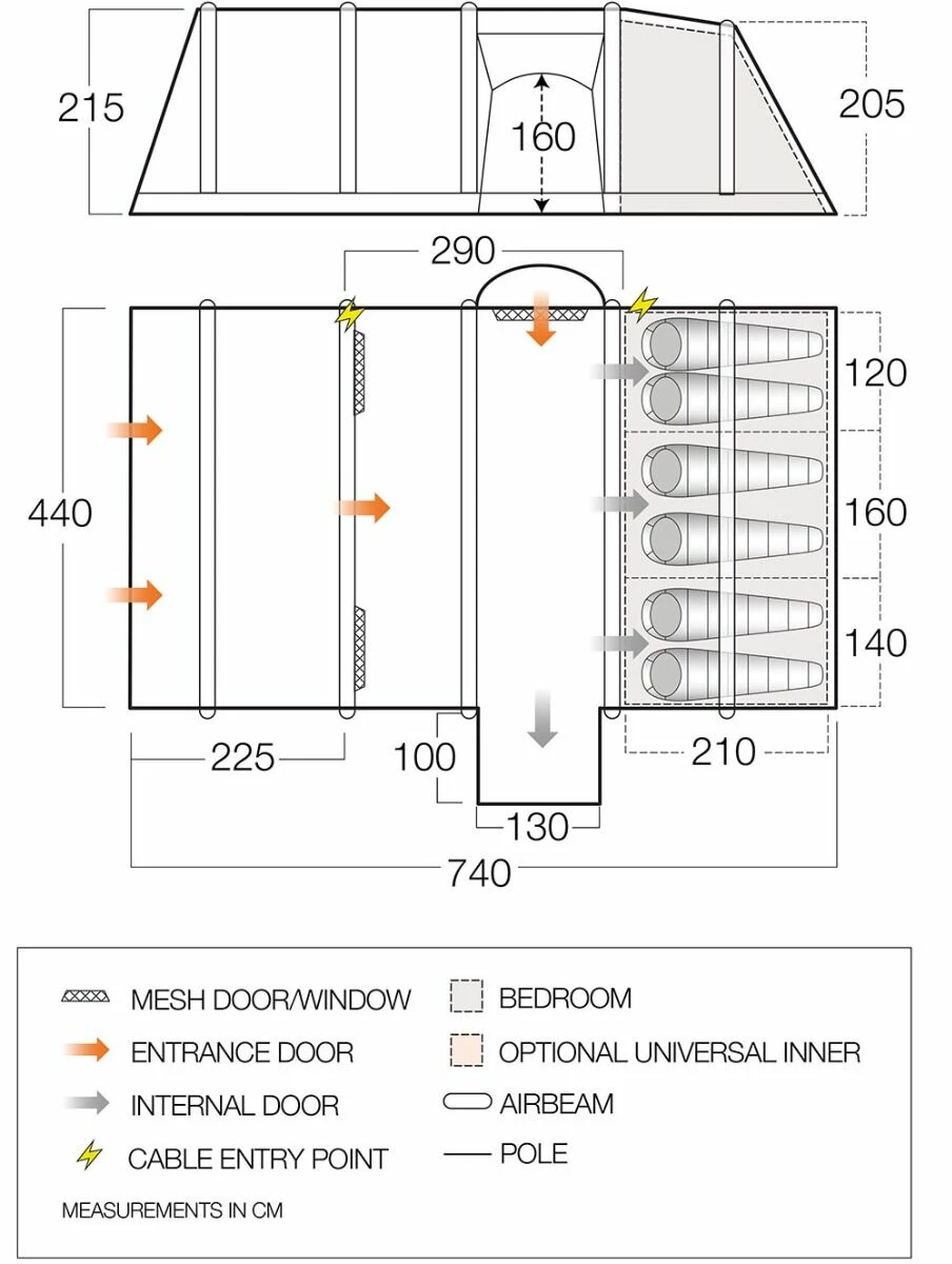 Vango Rome II Air 650XL Tent Package (2023) 6 Vango Rome II Air 650XL Tent Package (2023) - Image 4