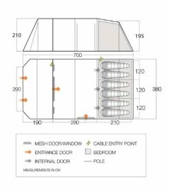 Vango Lismore 600XL Poled Tent Package (2023) -Outdoorworlddirect Sales Store vango 2023 tents floorplan stargrove 600xl