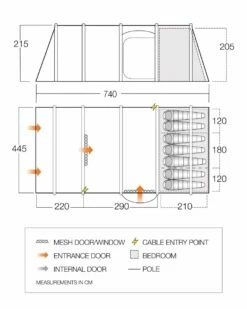 Vango Lismore Air 700DLX Tent Package (2023) -Outdoorworlddirect Sales Store vango 2023 tents floorplan stargrove air 700dlx