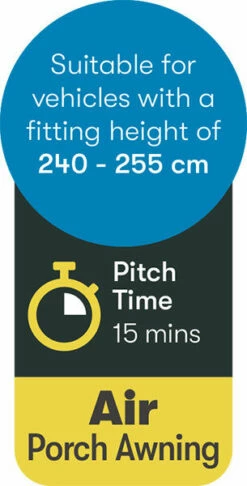 Westfield Vega 330 Performance Air Porch Awning (240 - 255cm) -Outdoorworlddirect Sales Store vega 9 midsize